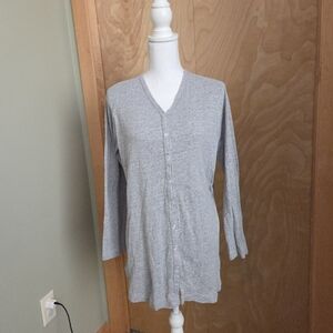 Vintage Motherhood Maternity Long Sleeve Button Down Top